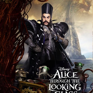 Alice Through the Looking Glass A4 Film poster Time played by Sacha Baron Cohen zdjęcie 1