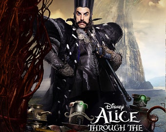 Alice Through the Looking Glass - A4 Film poster -Time played by Sacha Baron Cohen