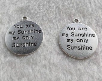 BULK Charms Quote Charms Word Pendants Nautical Ocean Saying 10pcs 30mm