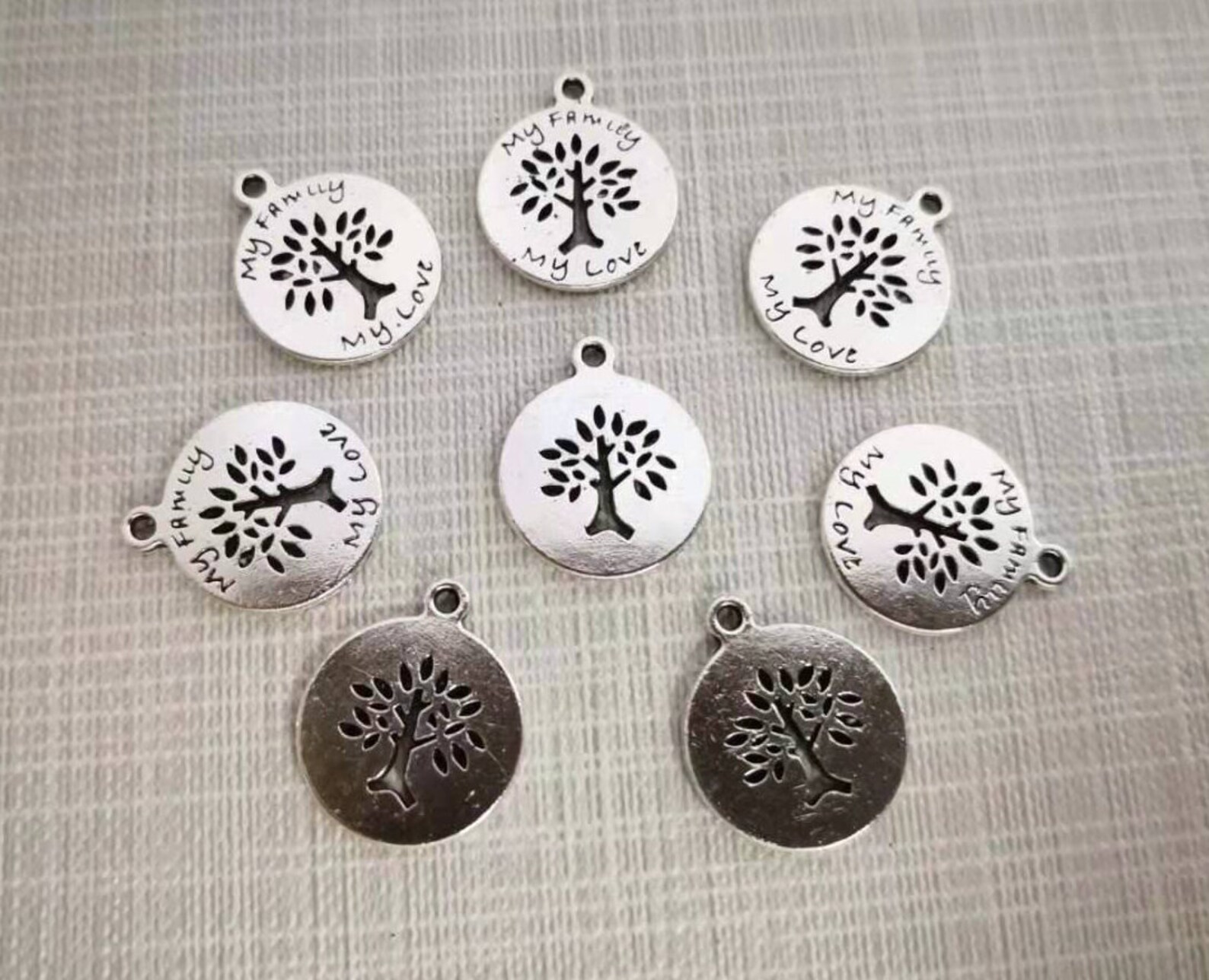 50pcs Tree of Life Charms Life Tree Charms 14x17mm Antique Etsy