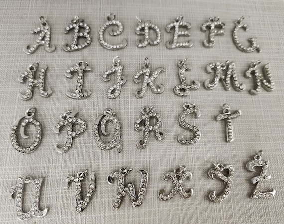 Crystal sale letter charms