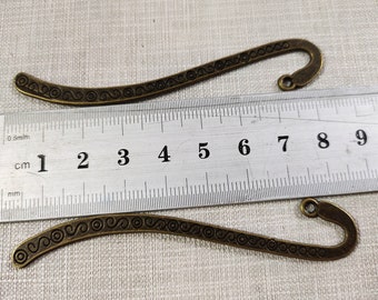 10 pcs Metal Bookmark , Bronze Bookmark  ,15x82mm Bookmark Findings, Gift For Her ,BA-585