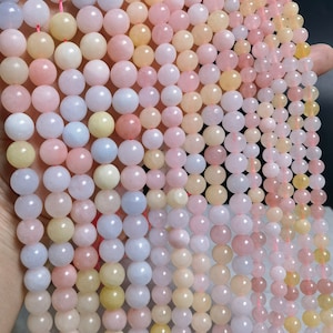 1 Full Strand 6mm 8mm 10mm Mixed colors Malay Jade Beads ,Smooth Round Jade Beads ,Gemstone Bead , DIY Jewelry Beads ,JA- 1222