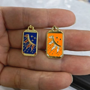 1 ciondolo con tarocchi meteora, ciondolo con tarocchi riempito d'oro, ciondolo con tarocchi smaltato rettangolare, 14X30x1,7 mm, BA-1134