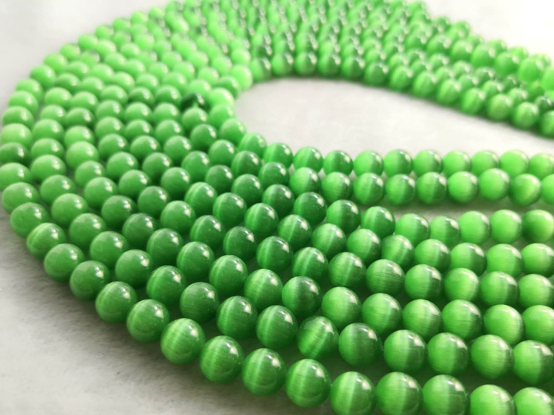 Perline rotonde occhio di gatto verde, perline occhio di gatto, perline di pietra semipreziosa tonda liscia 6mm 8mm 10mm, filo intero 15, BA- 1599 - Italia Perline rotonde occhio di gatto verde, perline occhio di gatto, perline di pietra semipreziosa tonda liscia 6mm 8mm 10mm, filo intero 15, BA- 1599 - Italia