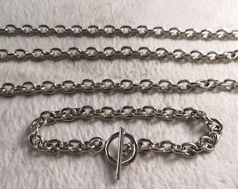 5 - 10pcs Bracelet Chain ,Charm Bracelet Chain ,Jewelry Making Chain