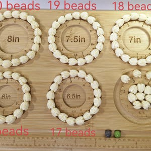 Pikake Jasmine Flower Bead Bracelet , 6’’ 6.5’’  7’’ 7.5’’ 8’’  Stretch Bracelet , Pikake Beaded Bracelets ,Quantity options .
