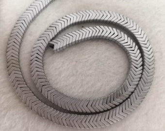 195pcs 6mm Matte Grey Hematite Arrow Beads, Hematite Gemstone ,Stone Beads Handmade Jewelry, Bracelet Beads , Wholesale ,Findings ,BA-267