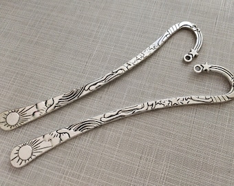 Antique Silver / BronzeBookmark ,125mm Bookmark Findings ,Gift For Her, Metal Bookmark ,AF- 358