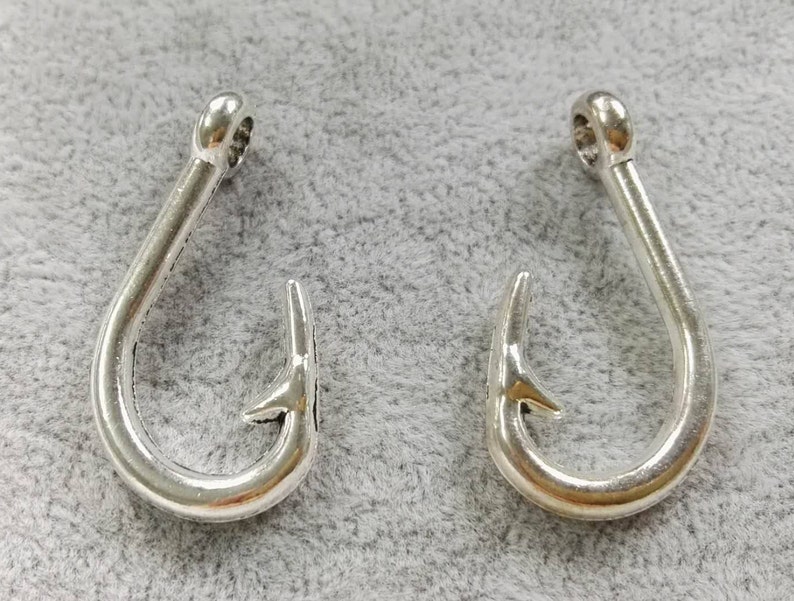 20pcs Fish Hook Pendants fishing Hook Pendants fish Hook Etsy