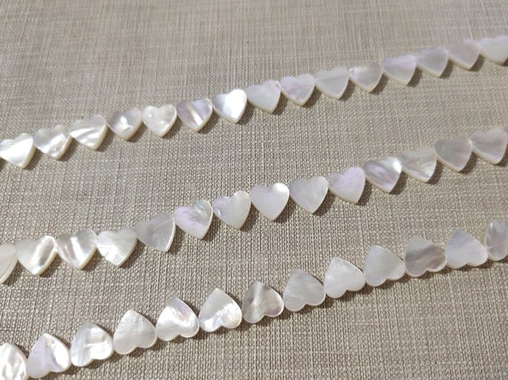 10mm High Quality Mother Of Pearl Heart Shape Beads ,Pearl Heart Beads ,Mini Heart Beads ,Pearl beads Jewelry Supply ,5/10/30/50pcs ,BA- 664