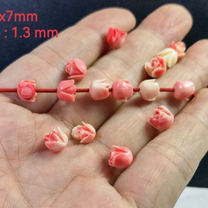 Composite Resin Coral Flower Beads ,Pakalana Flower Beads , Various Shades Of Pink Flower Coral Beads ,20-100pcs Optional ,BA- 1555