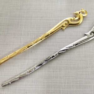 5pcs Silver ,Gold ,Bronze Phoenix Hair Stick ,Hair Sticks Hairpin ,Hair Accessories ,Gift For Her,Gift For Women ,17x160mm Hair Stick