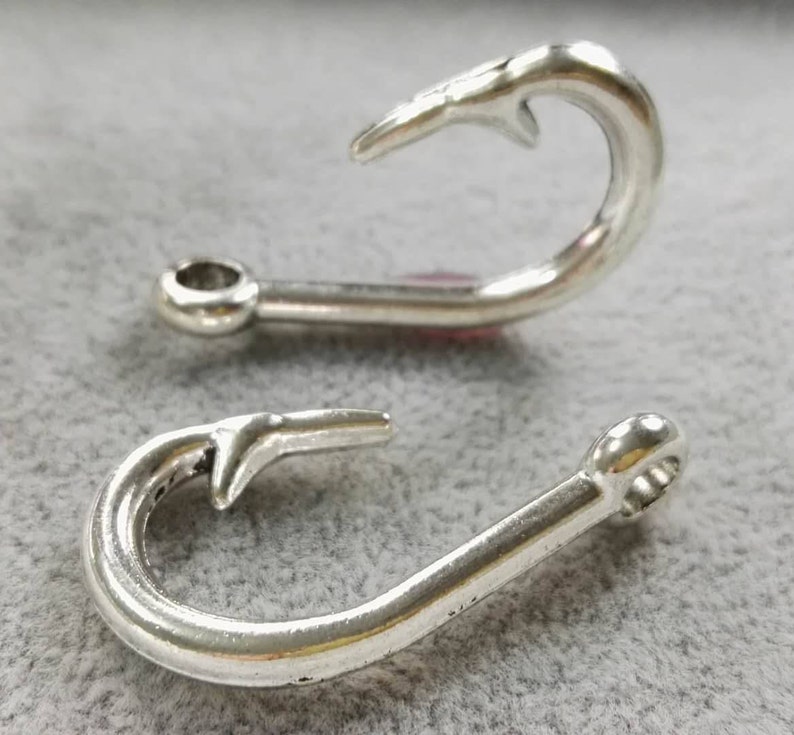 20pcs Fish Hook Pendants fishing Hook Pendants fish Hook Etsy