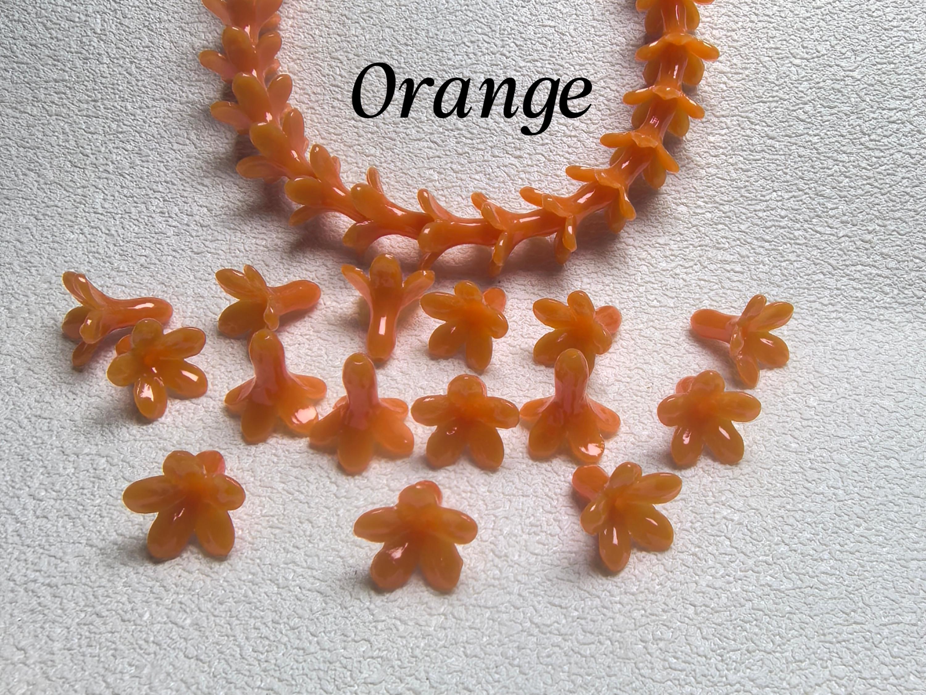 20x19mm Multicolor Pakalana Flower Beads ,composite Resin Coral