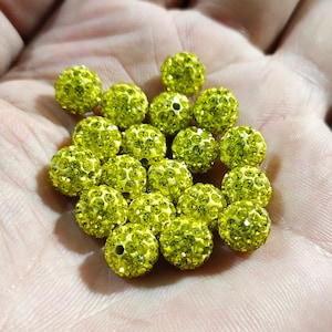 Bolas de discoteca de 8 mm y 10 mm, cristales micropavé, bolas de discoteca de diamantes de imitación, cuentas de arcilla polimérica, suministros de joyería para pulseras, venta al por mayor