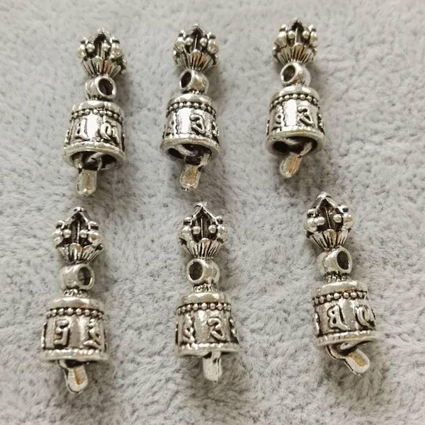 15pcs Buddha Bell  Charms ,Mantra dorje Charms , Vajra Charms , DIY Jewelry accessories , Nepalese Charms , Healing ,Yoga Jewelry, Wholesale