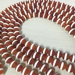 1 Full Strand 6mm 8mm 10mm Matte Tibetan dzi beads ,Tibetan Agate Beads ,Striped Dzi Beads ,Dzi Agate Beads for Jewelry Making ,BA-161