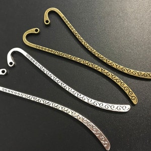 10 pcs Metal Bookmark , Antique Silver / Bronze Bookmark  ,14x86mm Bookmark Findings, Gift For Her