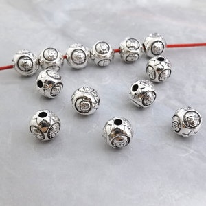 20pcs Buddha Beads , 10mm Buddha Head Beads ,Buddhist Prayer Beads , Nepalese Beads ,Yoga Jewelry, BA- 937