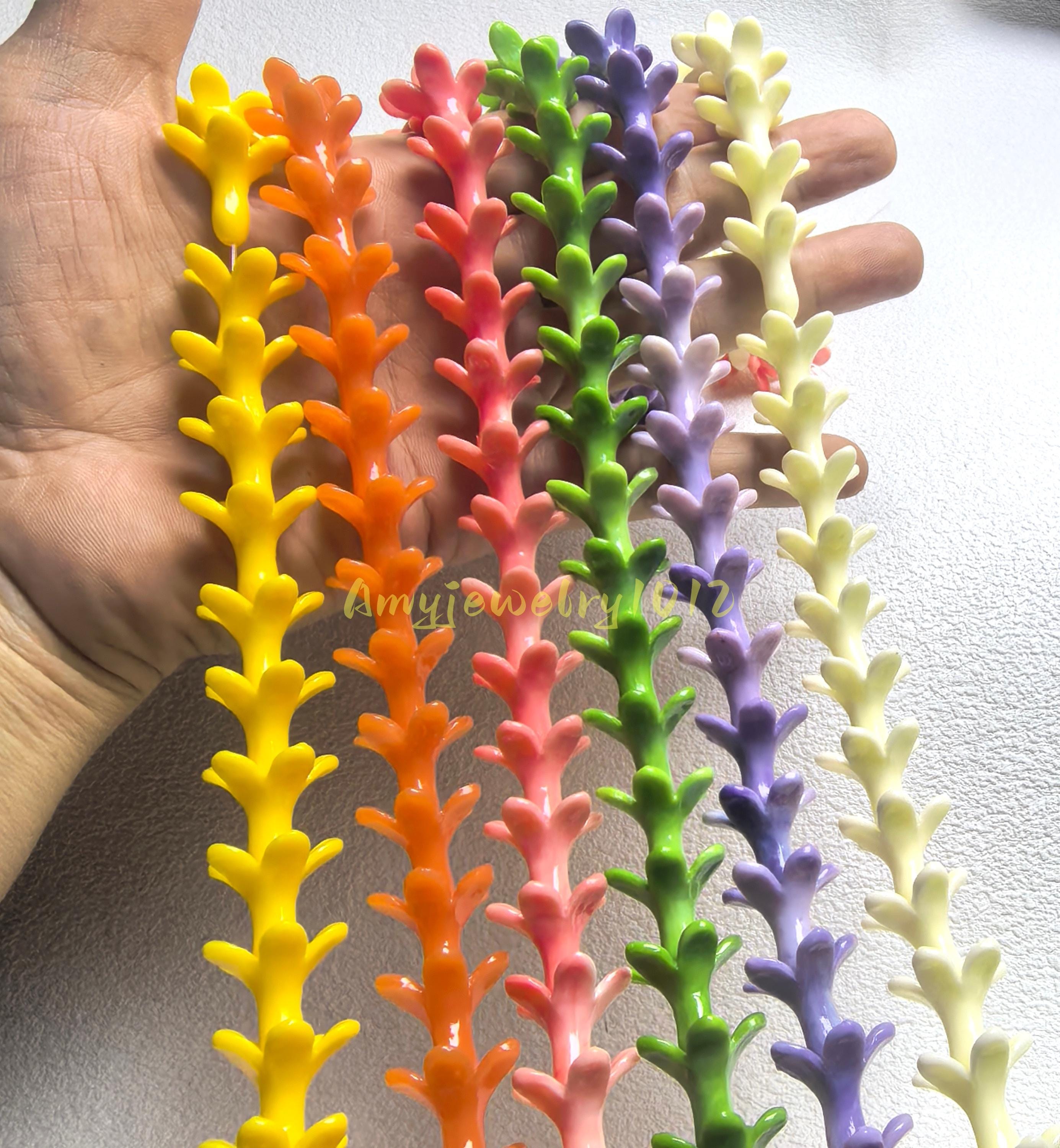 20x19mm Multicolor Pakalana Flower Beads ,composite Resin Coral