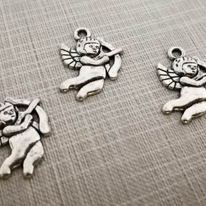 40 pcs Cupid Charms , Valentines Day Charm ,Love Charm ,16x23mm Cherub Charm ,Wholesale