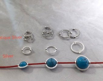 Silver Circle Bead Frames ,Silver Ring Frames ,Frame For 6mm 8mm 10mm Beads, Silver Spacer Bead Frames,Hole 1.5mm ,Quantity Optional,BA- 978