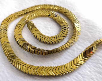 195pcs 6mm Gold Hematite Arrow Bead , Hematite Gemstone , Stone Beads Handmade Jewelry, bracelet Beads , Wholesale Bead , Findings