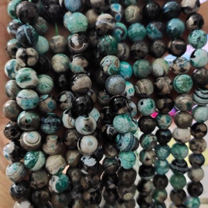 1 Full Strand 10mm Smooth Round Agate Beads , Fire Agate , Agate Beads For Bracelet Necklace DIY Jewelry ,CC321