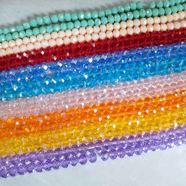 Glass Crystal Beads - Etsy