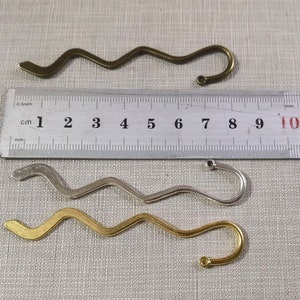 10 - 30pcs Metal Bookmark , Antique Silver / Antique Gold / Bronze Bookmark  ,17x83mm Bookmark Findings, Gift For Her
