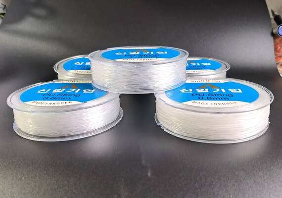 Clear Bracelet Elastic Rope ,Bracelet Beading Thread ,Korean made Elastic String ,Premium Quality String ,Strings ,0.4 ,0.5 ,0.6, 0.8 ,1.0mm
