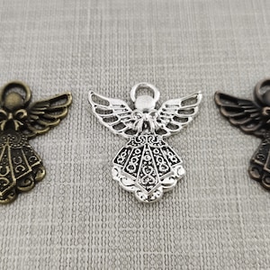 30pcs Angel Fairy Charms ,Angel Charm ,23x26mm Fairy Charm , Fairy Girl Charm ,Angel Jewelry , Findings ,BA-612