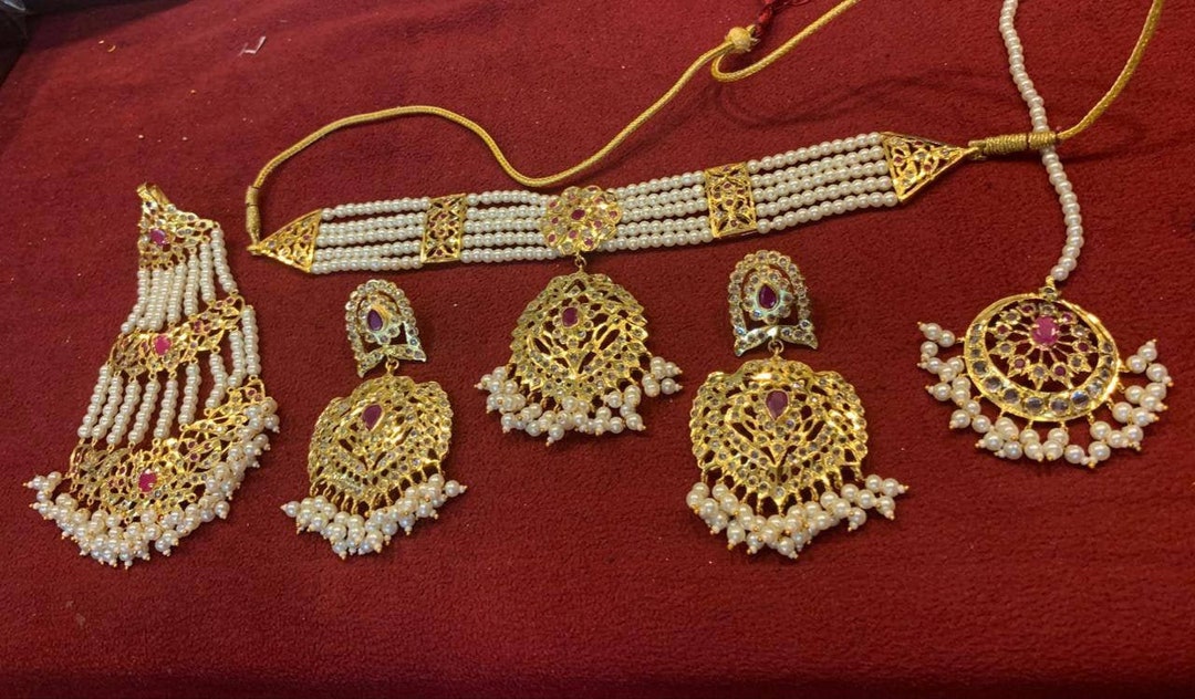 Free Delivery Bridal Set With Earrings Jhumar and Tika This Etsy UK