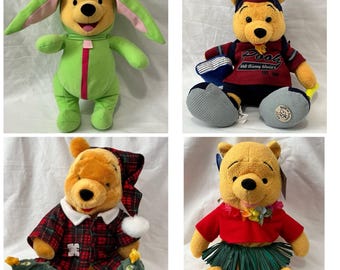 Disney Winnie the Pooh Plush Bears Stuffed Animals