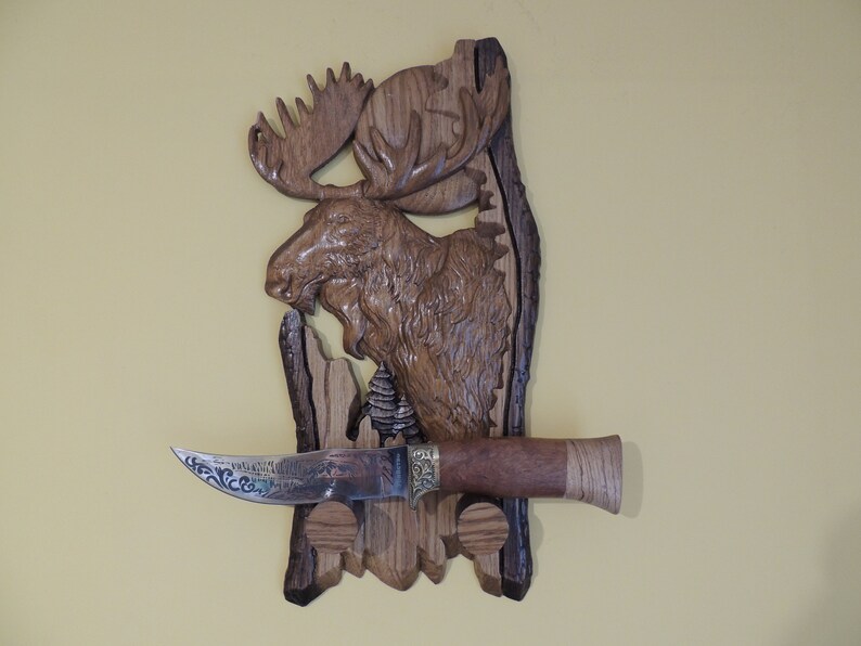 Hunting knife display shelf hunting knife mount hunting Etsy