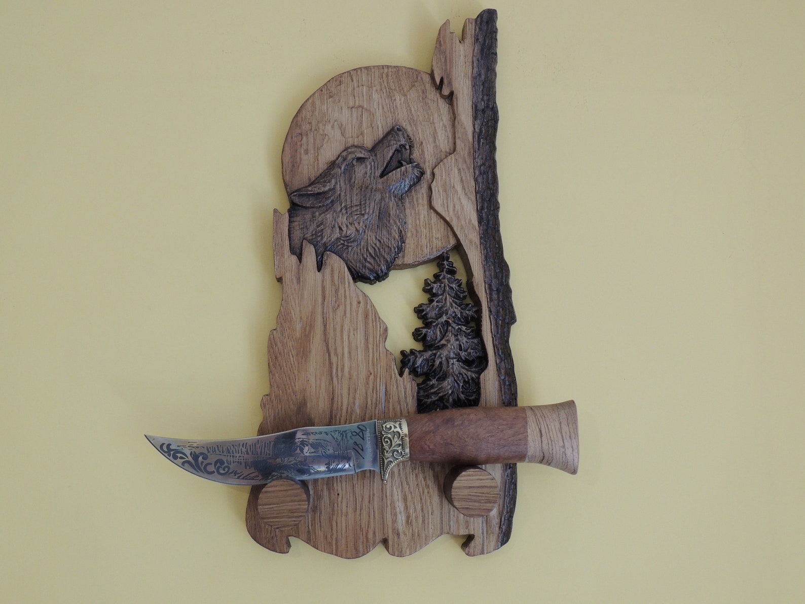 Hunting Knife Display Shelf Hunting Knife Mount Hunting Etsy