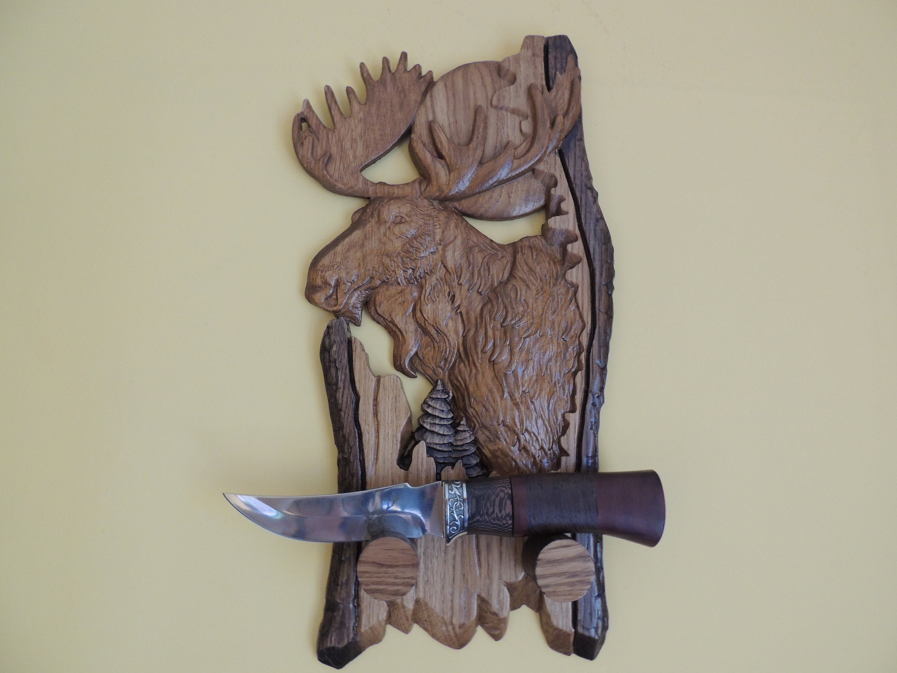 Hunting knife display shelf hunting knife mount hunting Etsy