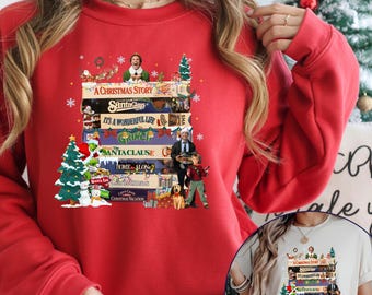 90's Christmas Sweatshirt, Comfort Colors 90's Christmas Tshirt, Retro holiday sweatshirt, 90's Movie Crewneck, Merry Christmas, Retro Xmas