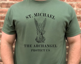 St Michael the Archangel, Saint Shirt, Catholic Shirt, Christian Shirt, Jesus, Saint Michael, Gifts, Father's day gifts, Gifts for Catholics