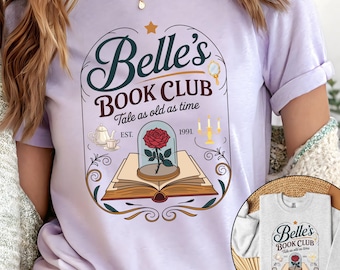 Tale as old as time, Book lover gift, Belle Book Club shirt, Comfort Colors Bookish tee, Vintage Style Reading shirt, Book Club Sweatshirt
