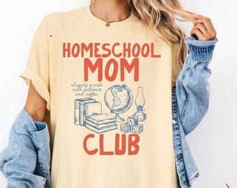 Comfort Colors Homeschool Mom Club shirt, Chaos coordinator, motherhood shirt, Christian Mama tee, Mama shirt, top selling t shirts