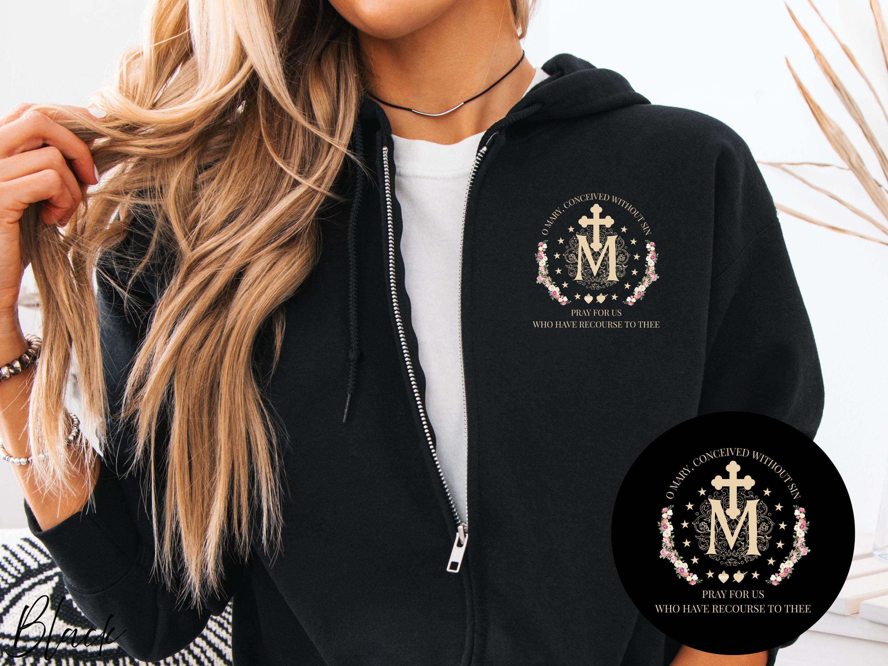 Virgin Mary Zip Hoodie - Etsy