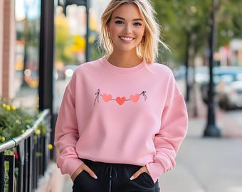 Heart Sweatshirt, Valentines day gift, Love Sweatshirt, Gift for her, Heart love sweatshirt, gift for Mom, gift for wife