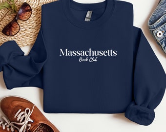 Massachusetts Book Club, Book lover sweatshirt, booktok, Book Club, Cute Sweatshirt, Gifts for her, Gift for my wife, cozy sweatshirt, books