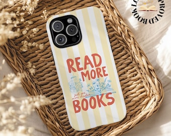 Bookish phone case, phone case trending, book phone case, trending phone case, summer phone case, bookshelf phone case, tough phone case