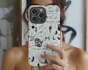 Fantasy phone case, Bookish phone case, Dragon phone case, Reading gift, Fantasy gift, Book lover gift, Dark Academia Aesthetic, Book phone