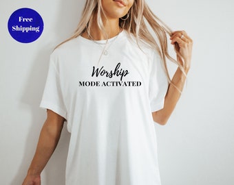 Worship Shirt, Christian Shirt, Faith Shirt, Jesus Shirt, Christian Gifts, Gifts, Minimalist, Scripture Shirt, Made to Worship Tee, Gifts