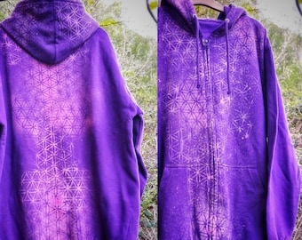 Sacred Geometry Hoodie / Flower of Life hoodie / Pixie Hoodie / Psy Hoodie / Fairy Hoody / Hippy Hoodie / Vegan Hoodie