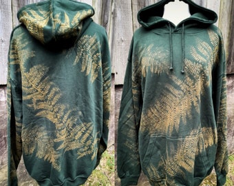 Fern hoodie/ Fern Hood / Forest Hoodie / Pixie Hoodie / Witch Hoodie / Forest Punk Hoodie/ Psy Hoodie / Pagan hoodie